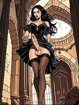 Aroused transgender street prostitute indulges in solo pleasure