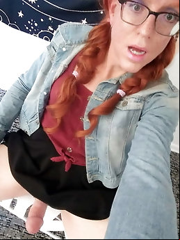 Pervert shemale sluts are getting undressed on camera